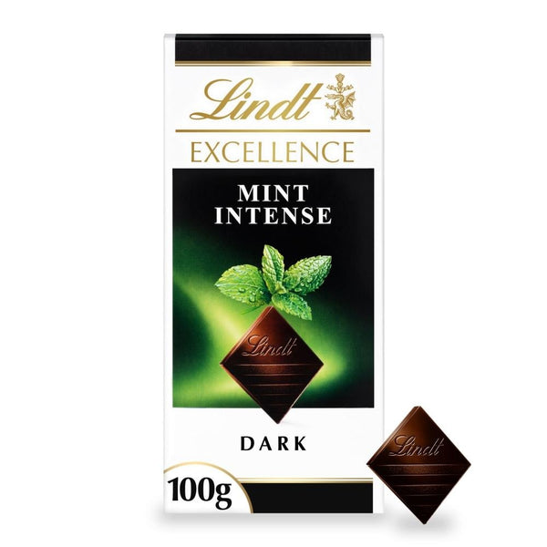 Lindt Excellence Dark Mint Chocolate Bar 100g 20 x 100g Bars
