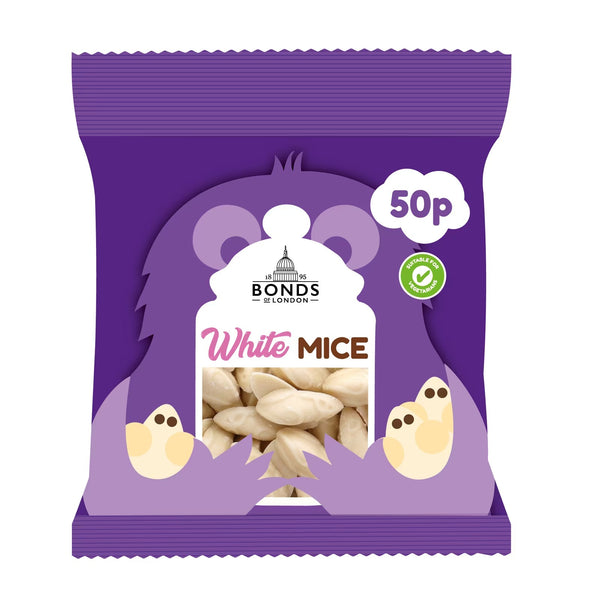 Bonds Mini White Mice Treat Bags 40g 50p PMP 20 x 40g Bags