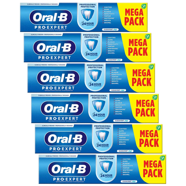 Oral-B Pro-Expert Professional Protection Toothpaste, 6 units x 125ml