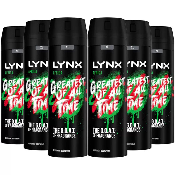 Lynx Body Spray Africa, 6 units x 200ml