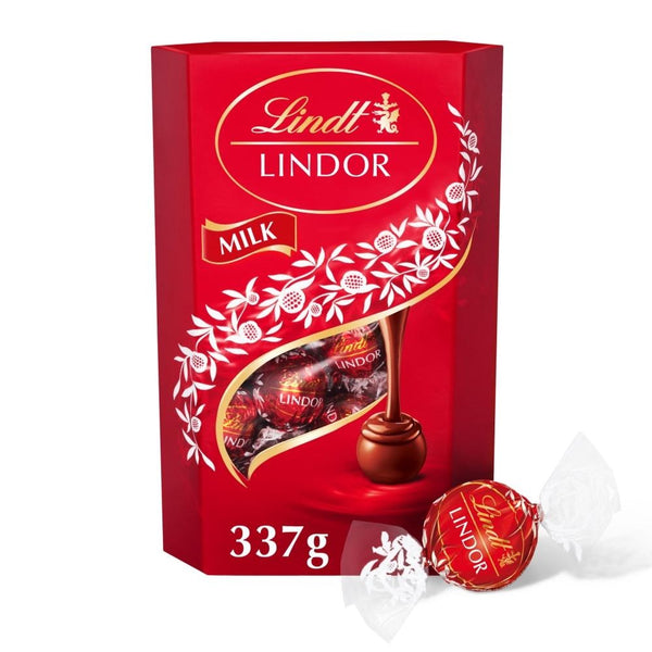 Lindt Lindor Milk Chocolate Truffles Box 337g 1 x 337g Box
