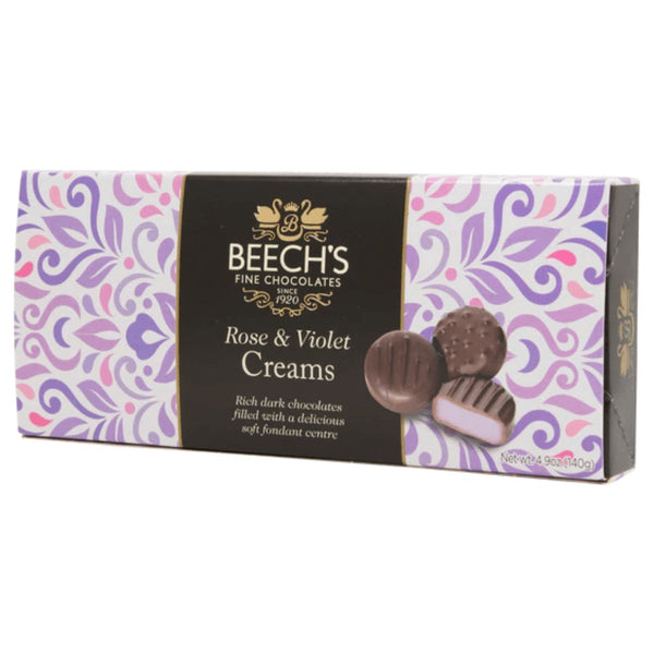 Beech's Fine Chocolates Rose & Violet Creams 145g 1 x 145g Box