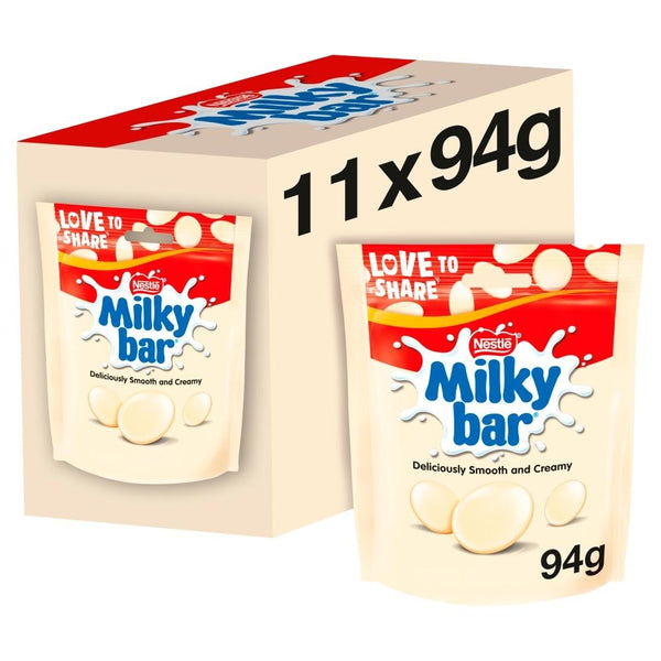 Milkybar White Chocolate Giant Buttons Sharing Bag 94g x 11
