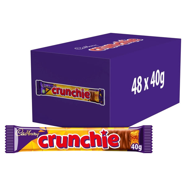 Cadbury Crunchie Chocolate Bar 40g x 48 Bars