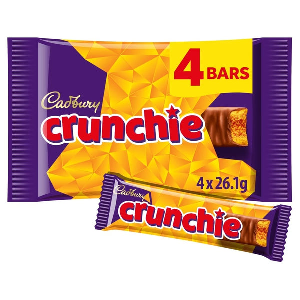 Cadbury Crunchie Chocolate Bars 4 Pack 104.4g 10 x (4 x 26.1g)