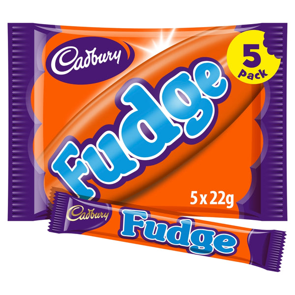Cadbury Fudge Chocolate Bar 5 Pack Multipack 110g 20 x (5 x 22g)