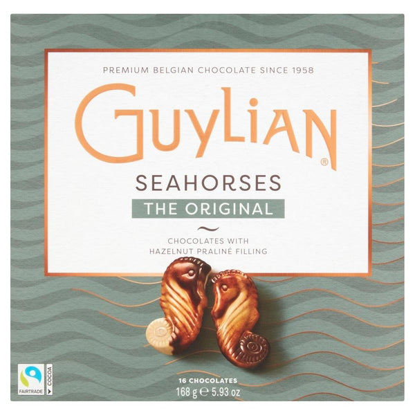 Guylian Fairtrade Seahorses with Hazelnut Filling 168g 1 x 168g Box