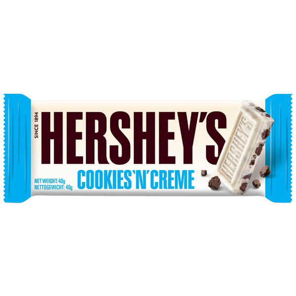 Hershey's Cookies 'N' Creme Chocolate Bar 24 x 40g Bars