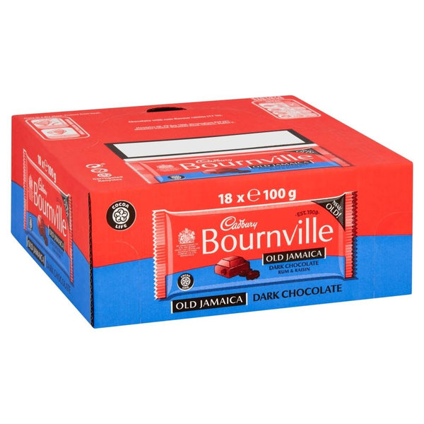 Cadbury Bournville Old Jamaica Dark Chocolate Bar 100g 18 x 100g Bars