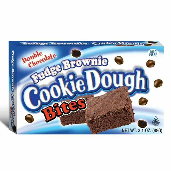 Cookie Dough Bites Double Chocolate Fudge Brownie Box 12 x 88g
