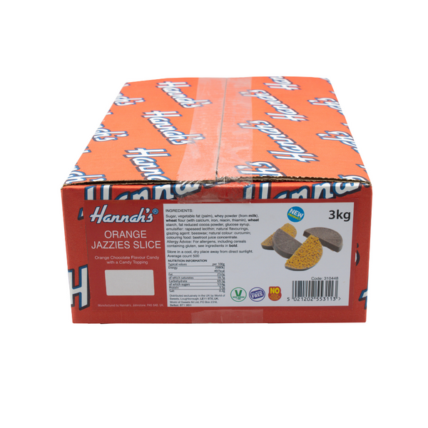 Hannah's Orange Jazzies Box 3kg 1 x 3kg Box