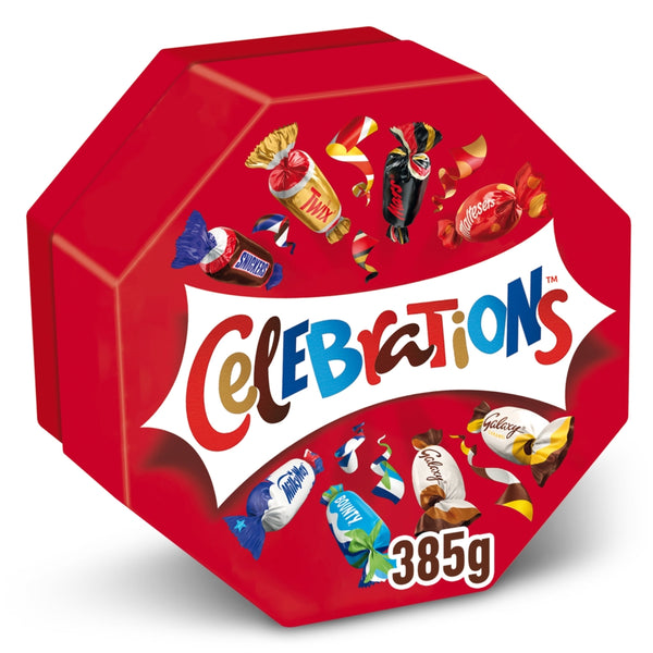 Celebrations Centrepiece Box Chocolate & Biscuit Bars 385g 1 x 385g Box