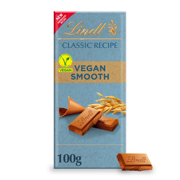 Lindt Classic Recipe Vegan Smooth Chocolate Bar 100g 20 x 100g Bars