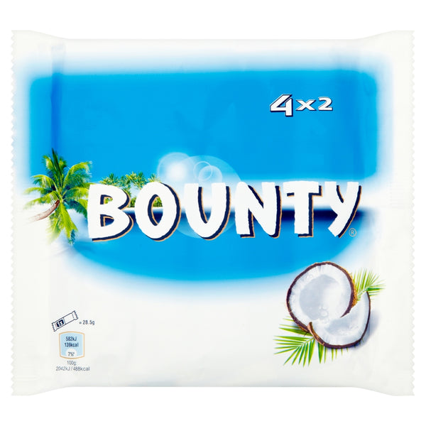 Bounty Coconut Milk Chocolate Duo Bars 4 Pack 228g 12 x ( 4 x 57g)