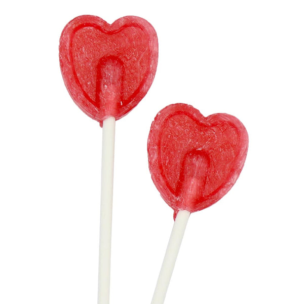 Cherry Heart Lollipops 5.2g x 200 Lollipops