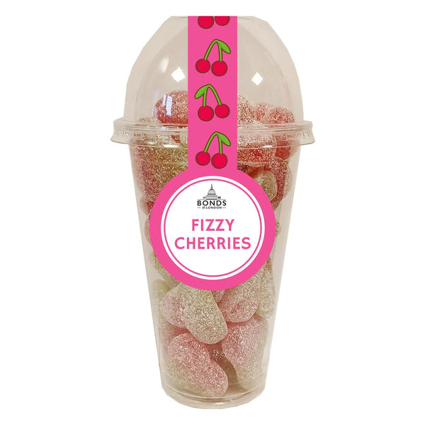 Bonds Fizzy Twin Cherries Candy Cup 265g x 8 Cups