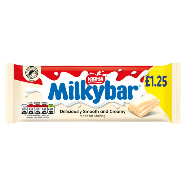 Milkybar White Chocolate Sharing Bar 90g PMP £1.25 x 14