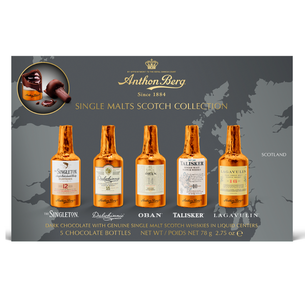 Anthon Berg Single Malt Whisky Chocolate Liqueurs 5 Piece 78g x 14 Boxes