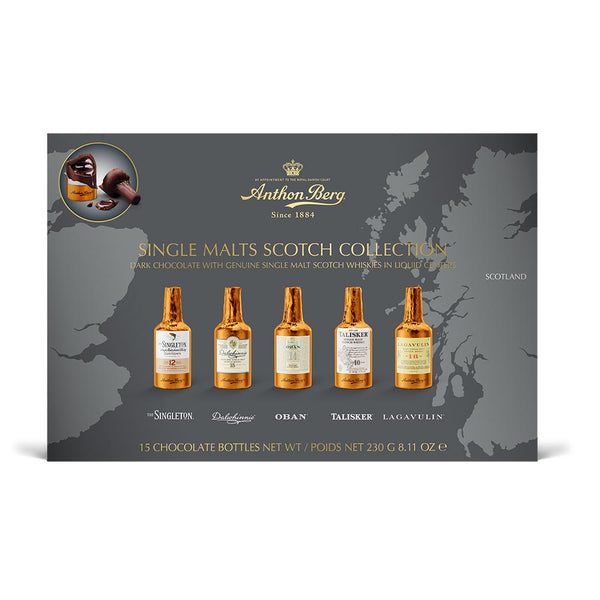 Anthon Berg Single Malt Whisky Chocolate Liqueurs 15 Pieces 230g x 9 Packs