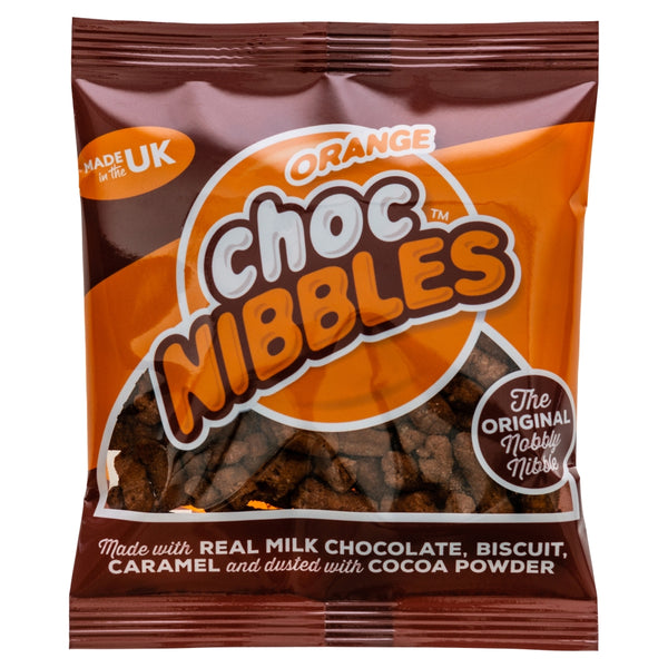 Choc Nibbles Orange Bag 150g 12 x 150g Bags