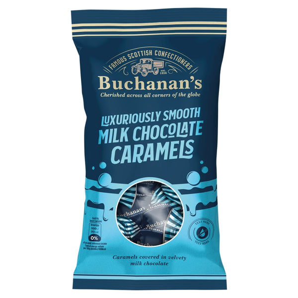 Buchanan's Luxuriously Smooth Milk Chocolate Caramels Bag 110g 12 x 110g Bags