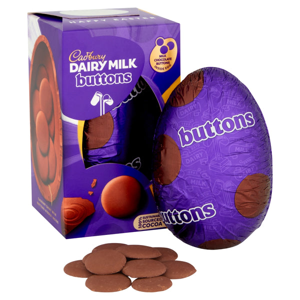 Cadbury Dairy Milk Giant Buttons Chocolate Easter Egg 96g x 12 Boxes