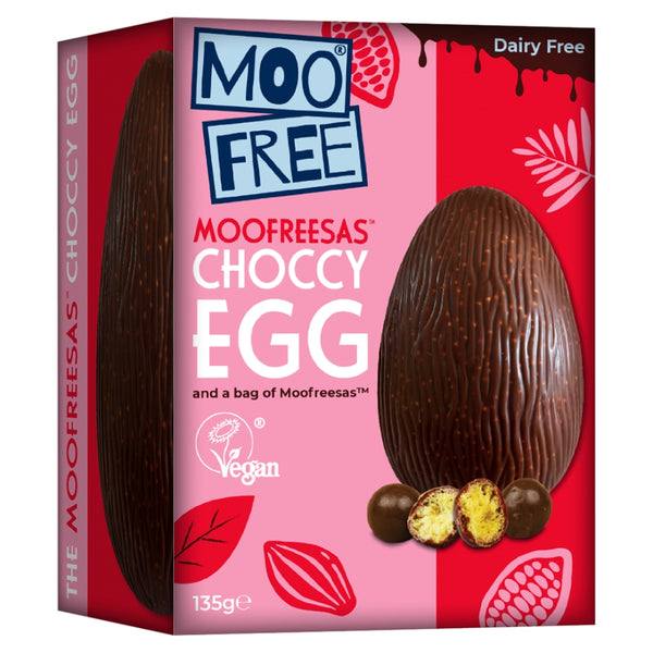 Moo Free Moofreesas Choccy Egg and a Bag of Moofreesas 135g