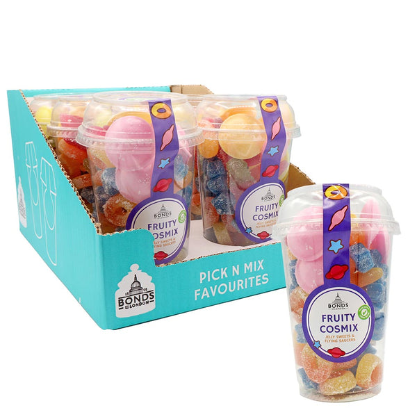 Bonds Fruity Cosmix Candy Cup 290g x 6 Cups