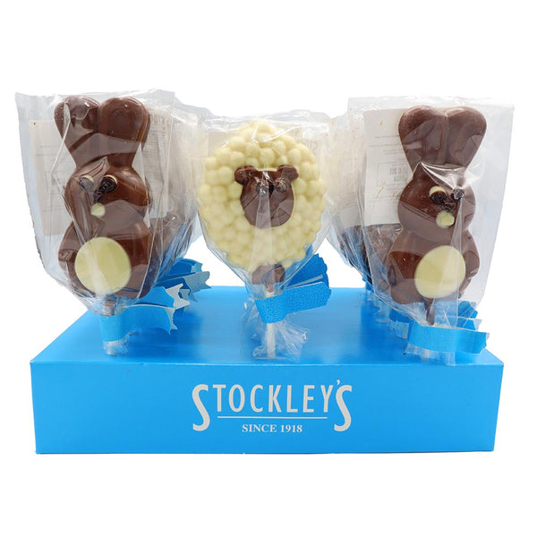 Stockley's Easter Milk Chocolate Lollipops 30g 27 x 30g Lollipops
