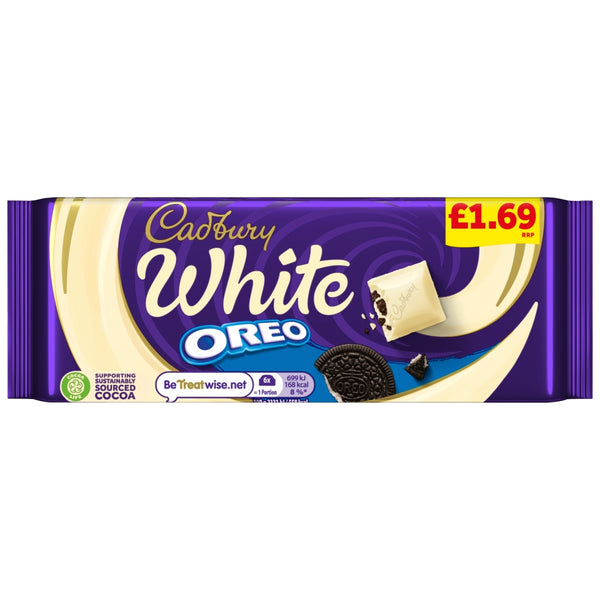 Cadbury Oreo White Chocolate Bar 120g £1.69 PMP 17 x 120g Bars