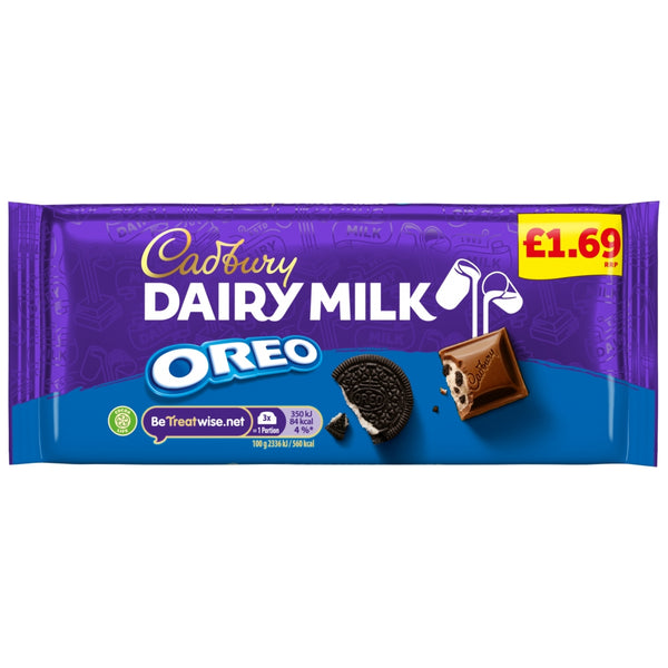 Cadbury Dairy Milk Oreo Chocolate Bar 120g £1.69 PMP 17 x 120g Bars