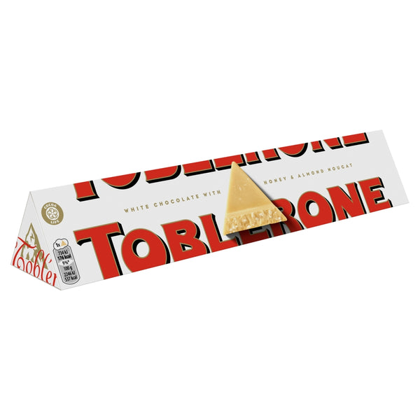 Toblerone White Chocolate Large Bar 360g 1 x 360g Bar