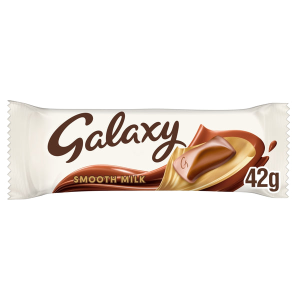 Galaxy Smooth Milk Chocolate Snack Bar Vegetarian 24 x 42g Bars