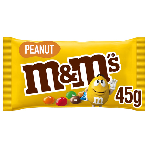 M&M's Crunchy Peanut & Milk Chocolate Bag 45g x 24