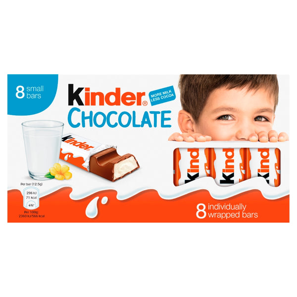 Kinder Chocolate 8 Pack 10 x 101g Bars