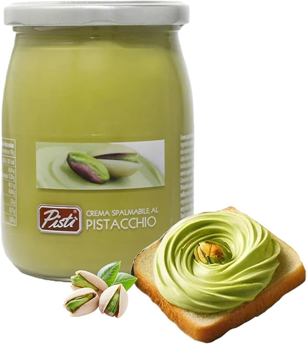 Pistachio Cream Paste Glass Jar - ideal for Kunafa and other pistachio desserts
