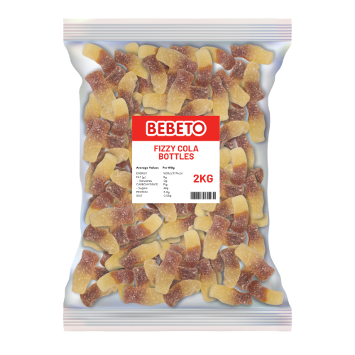 Bebeto Giant Fizzy Cola Bottles 2kg
