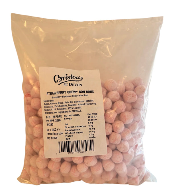 Bristows Chewy Strawberry Bon Bon 3kg