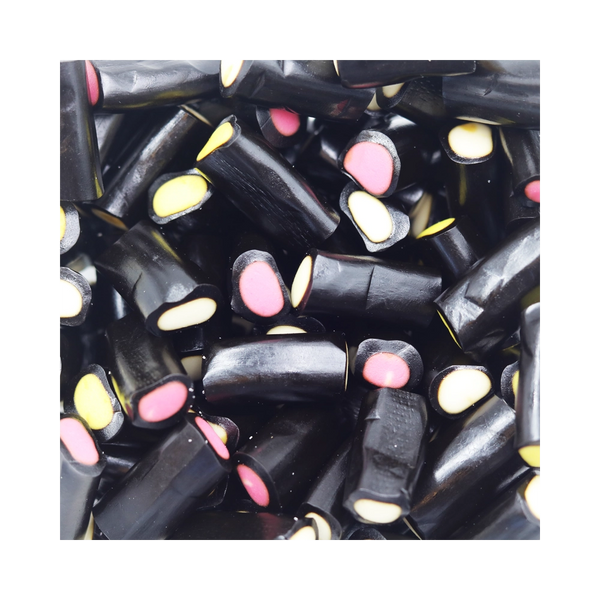 Candycrave Super Value Liquorice Cream Rock 1kg
