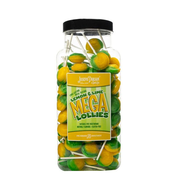 Dobson Lemon and Lime Mega Lolly Jar 90pk