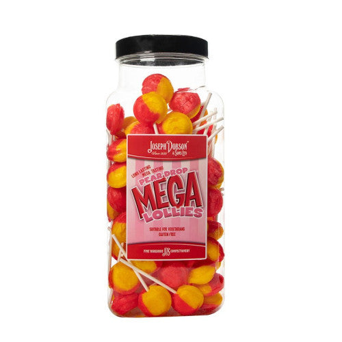 Dobson Pear Drop Mega Lolly Jar 90pk