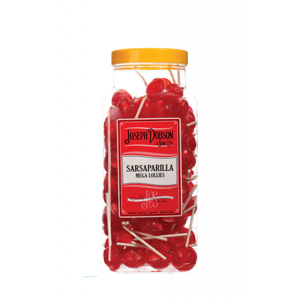 Joseph Dobson Sarsaparilla Lolly 90 Count Jar