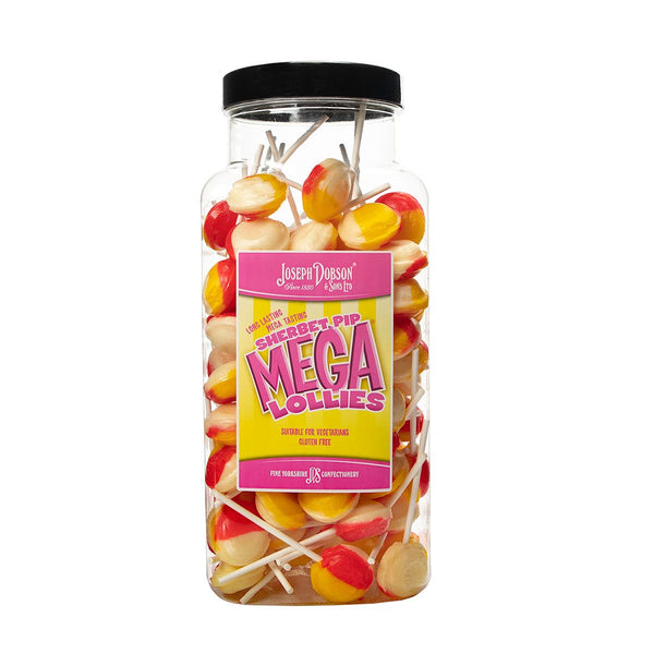 Dobson Sherbet Pip Mega Lolly Jar 90pk