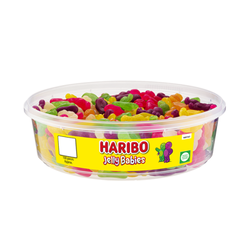 Haribo Tub Jelly Babies 510g 100pk