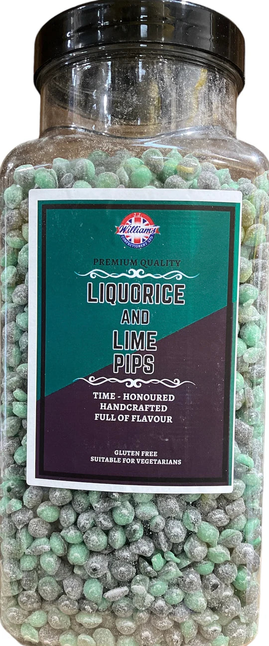 Mitre Liquorice and Lime pips Jar 2.75kg