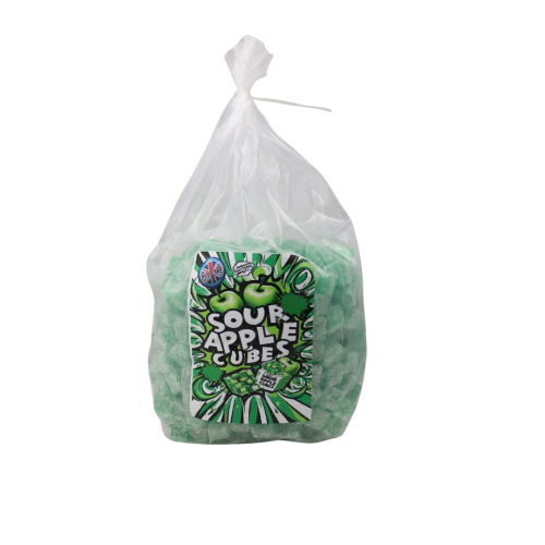 Mitre Sour Apple Cubes Poly Bag 3kg