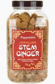 Pappadakis Crystallised Stem Ginger Jar 3kg