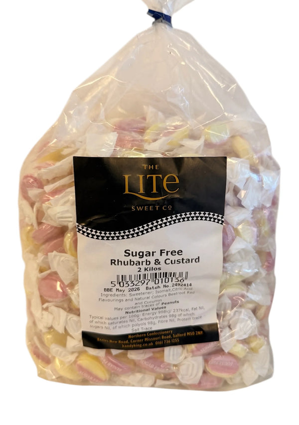 Pells Sugar Free Rhubarb & Custard 2kg