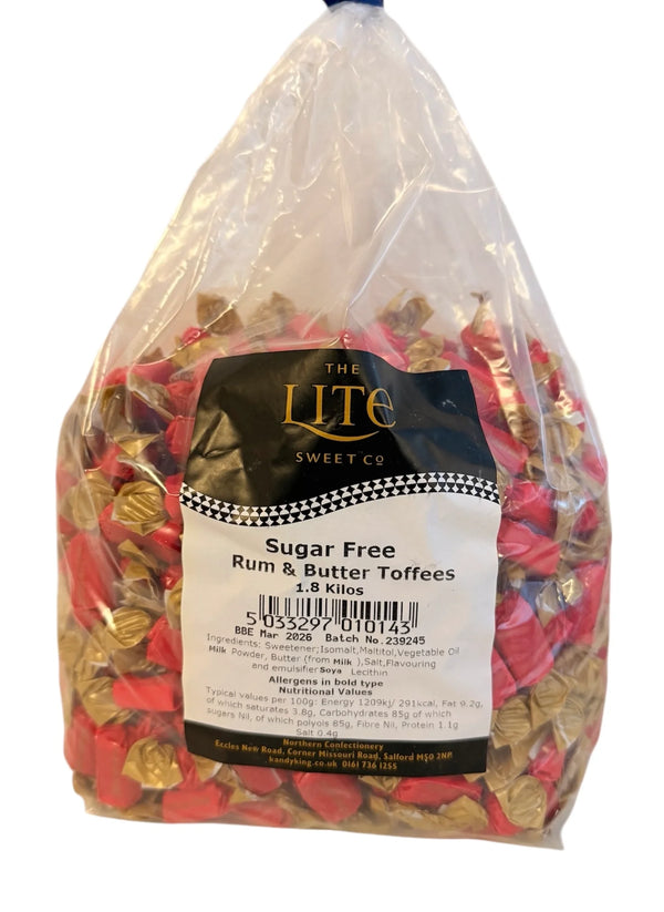 Pells Sugar Free Rum & Butter Toffees 2kg