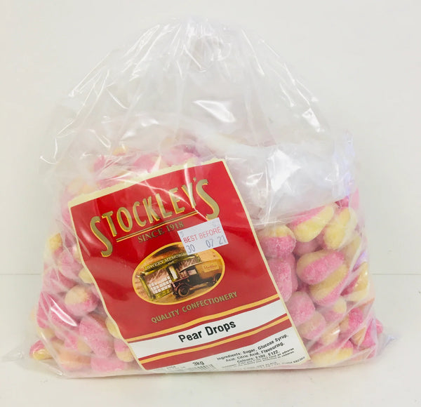 Stockleys Pear Drops Unwrapped 3kg